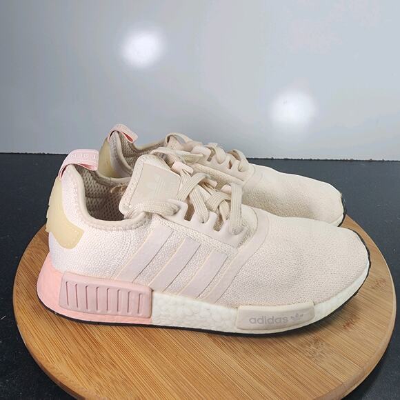adidas Shoes - Womens Adidas NMD_R1 Low Sz 7.5 010158 Beige Pink Mesh Running Training Sneakers